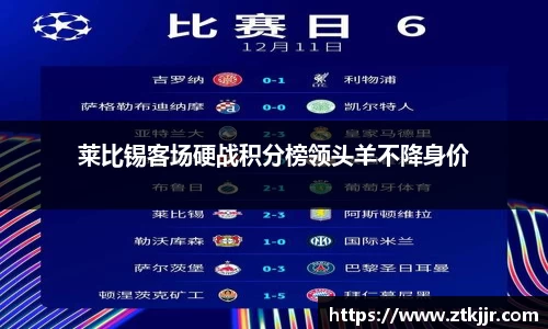 莱比锡客场硬战积分榜领头羊不降身价